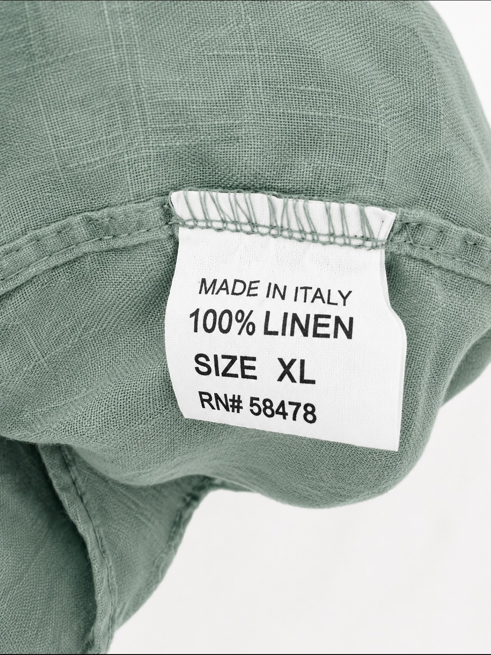 Vanessa Zani 100% Linen Shift Dress Made In Italy - Picture 6 of 6